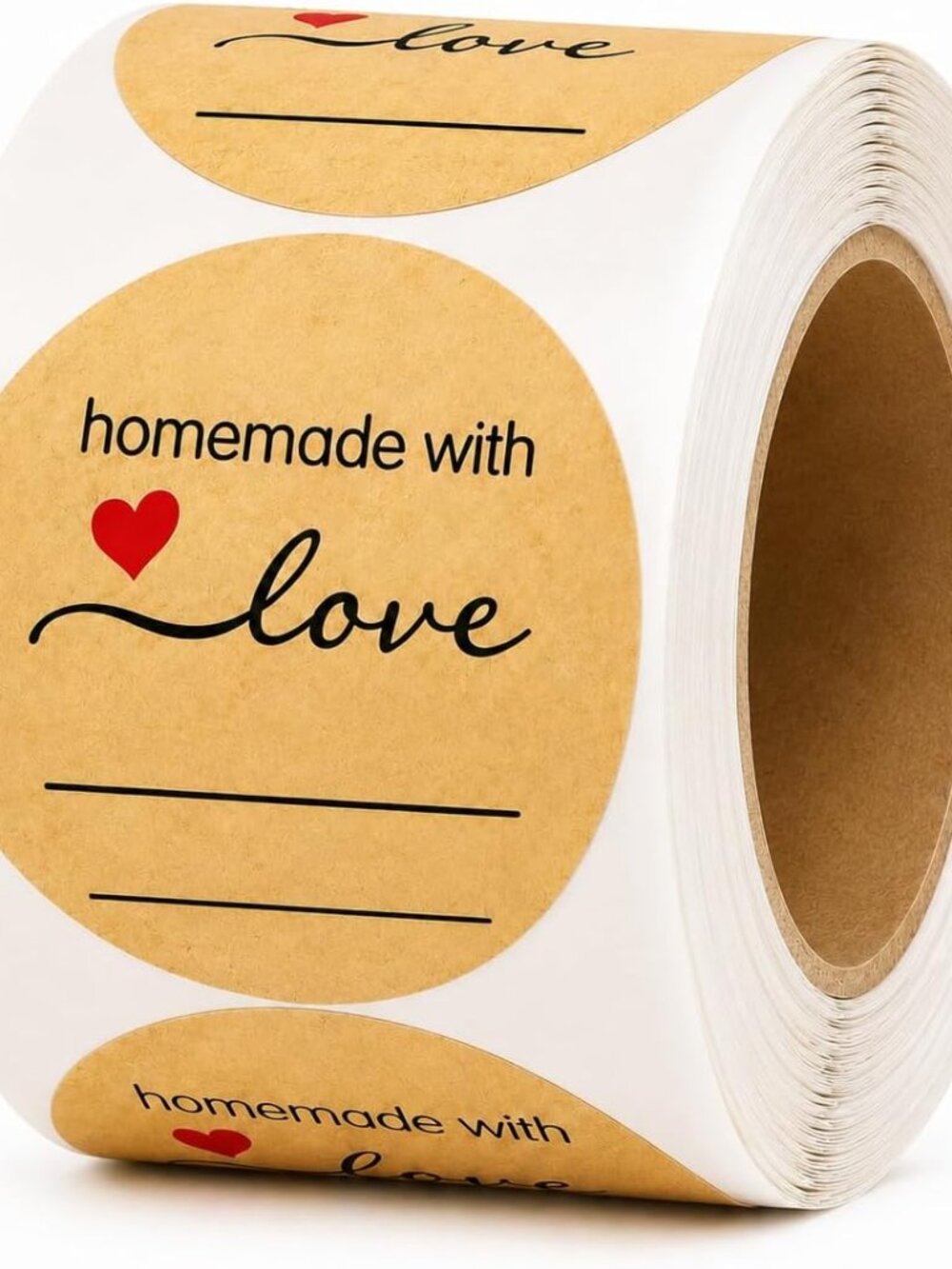 500 Kraft 2 Inch Round Canning Labels